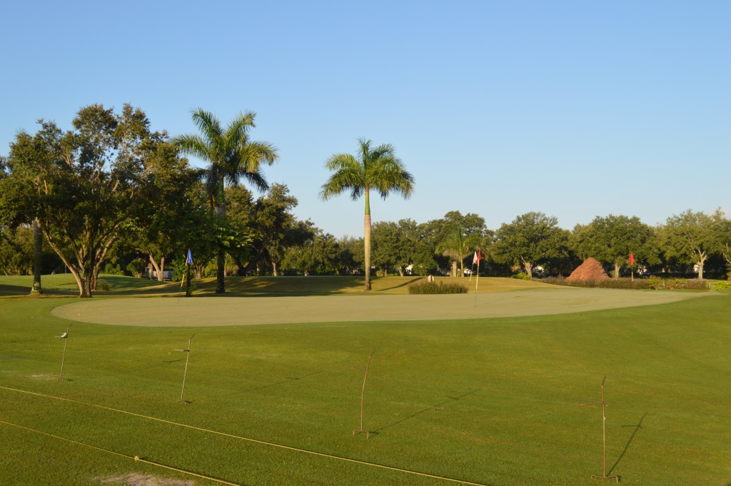 Village Golf Club practice putting green